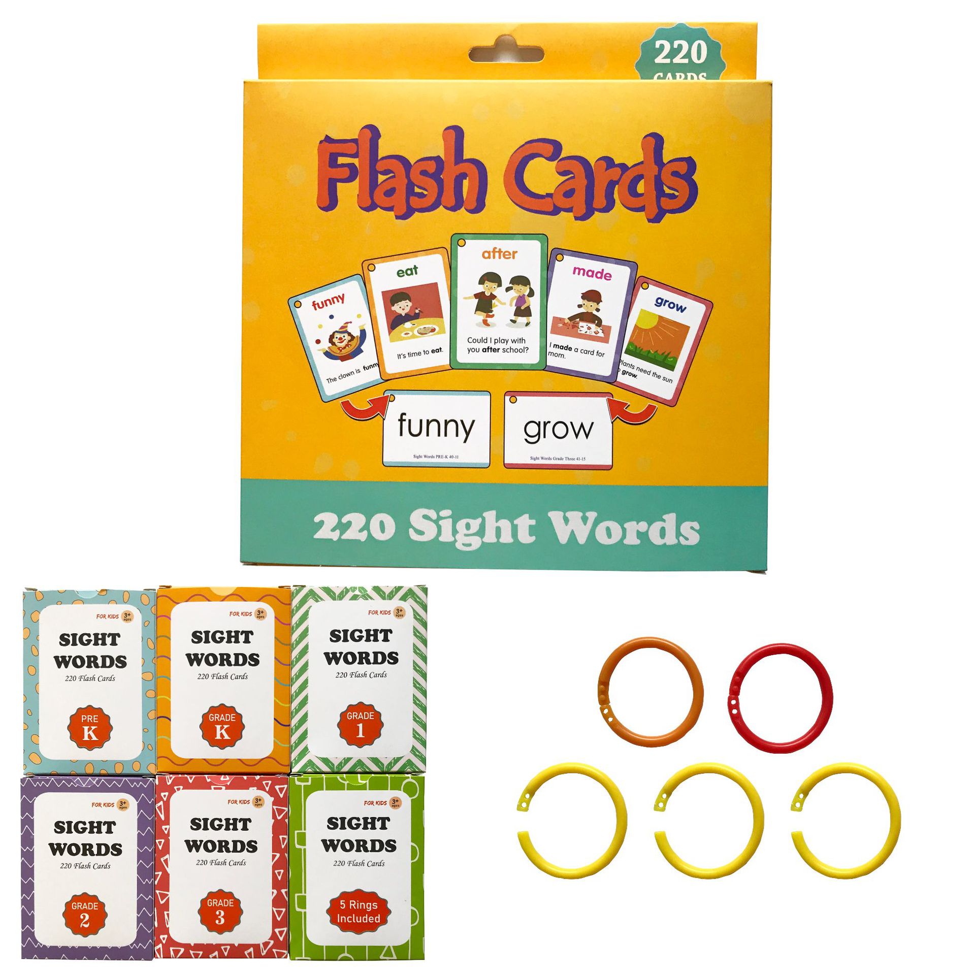 Sight Word Game - 220 Sight Words English Flash Cards