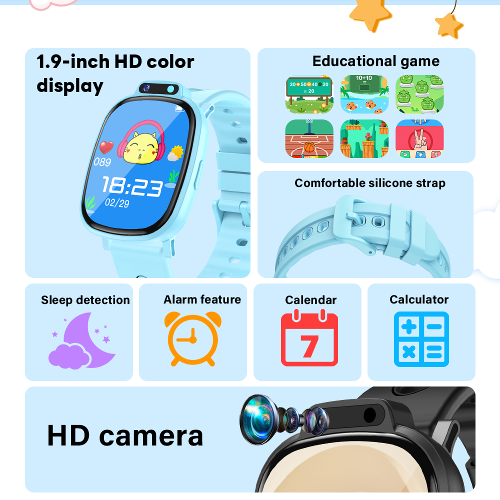 LAXASFIT Kids Smart Watch HD T - огляд і ціна Kids Education Calculator