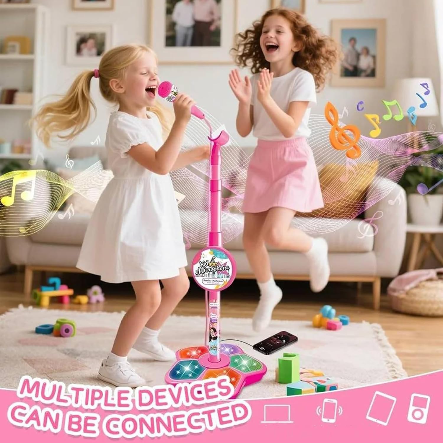 Kids Microphone Stand Toy Port - огляд і ціна Kids Education Phone