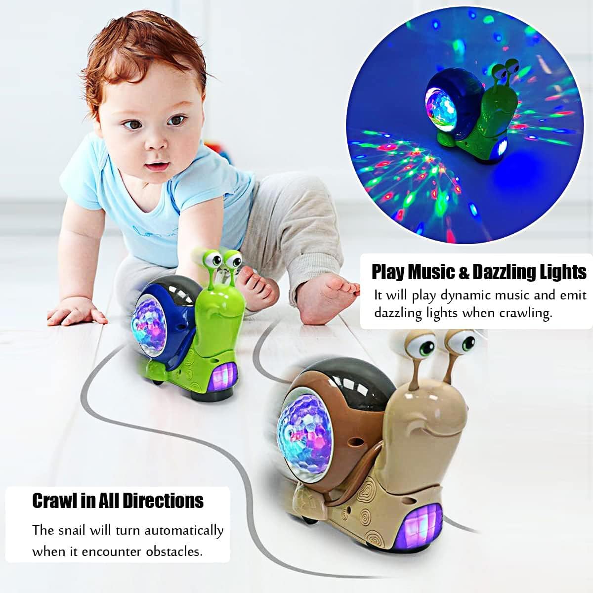 Crawling Snail Baby Toy Walkin - огляд і ціна Kids Education Phone