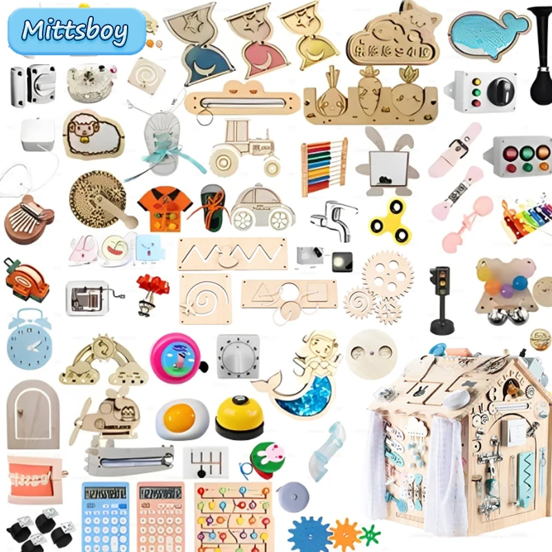 Montessori Busy Board DIY Wood - огляд і ціна Kids Education Usa