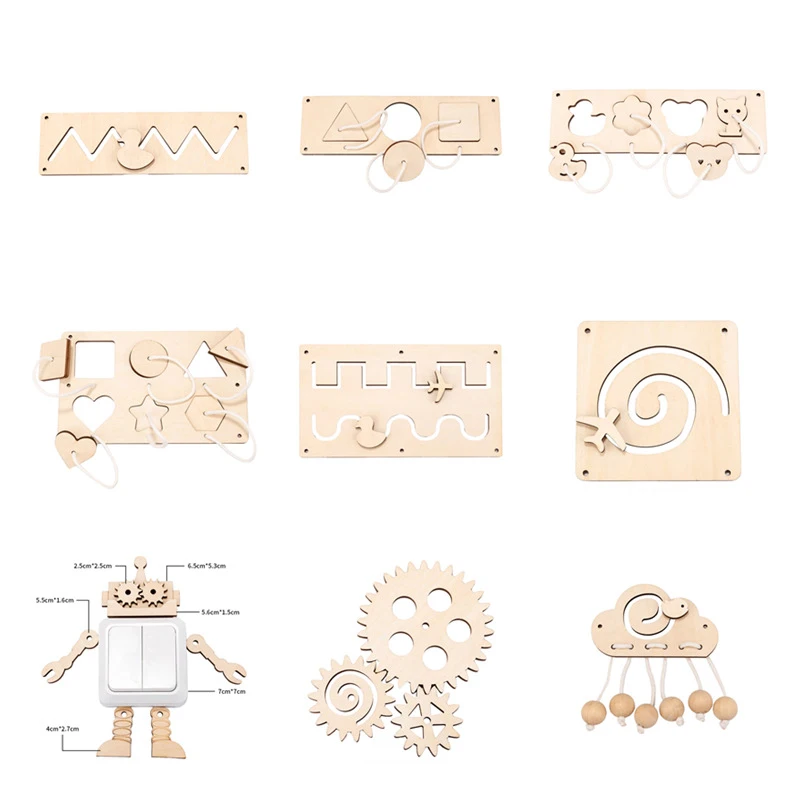 Montessori Busy Board DIY Wood - огляд і ціна Kids Education Usa