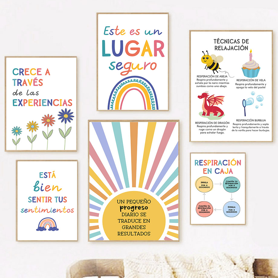 Spanish Education Motto Rainbo - огляд і ціна Kids Education Room