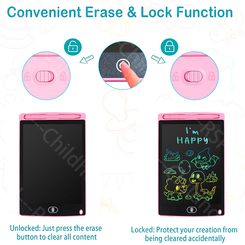 LCD Writing Tablet for Kids, 8 - огляд і ціна Kids Education Drawing