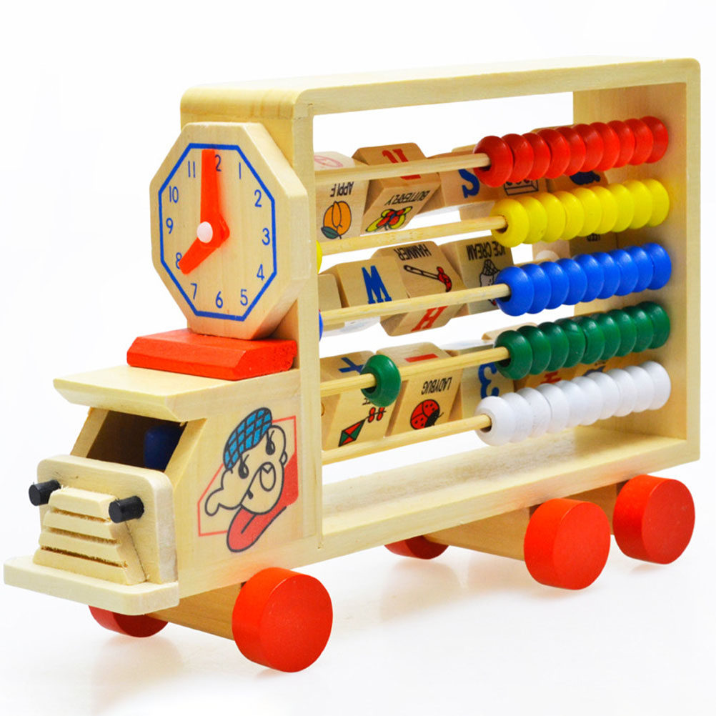 Wooden Colorful Abacus Stand K - огляд і ціна Kids Education Calculator