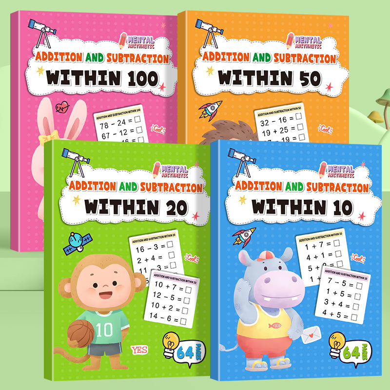 64 Pages Arithmetic Math Exerc - огляд і ціна Kids Education Calculator