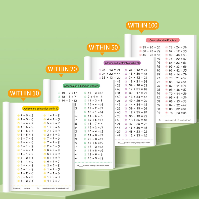 64 Pages Arithmetic Math Exerc - огляд і ціна Kids Education Calculator