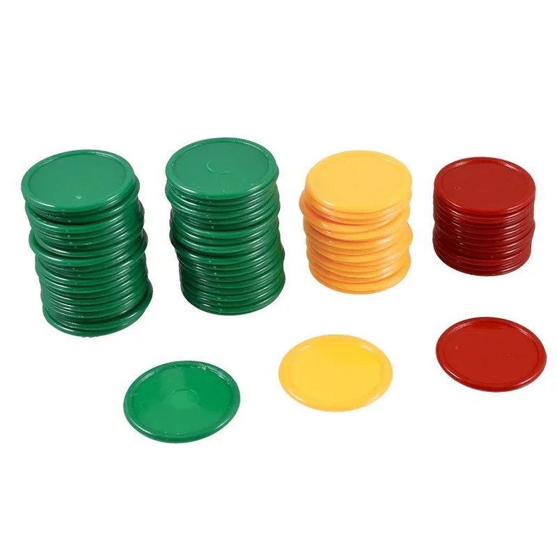 Poker Chips 3.2cm 3 Colors Pla - огляд і ціна Kids Education Room
