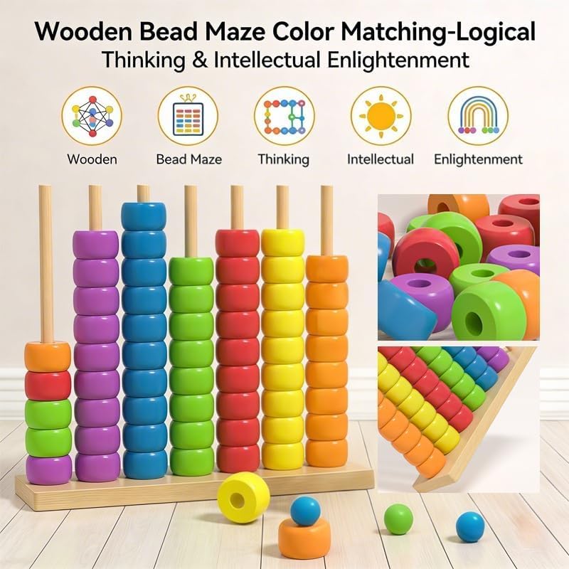 Wooden Abacus Montessori Educa - огляд і ціна Kids Education Calculator
