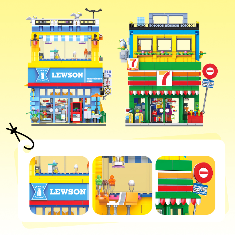 1263+PCS Street Scene Convenie - огляд і ціна Kids Education Store