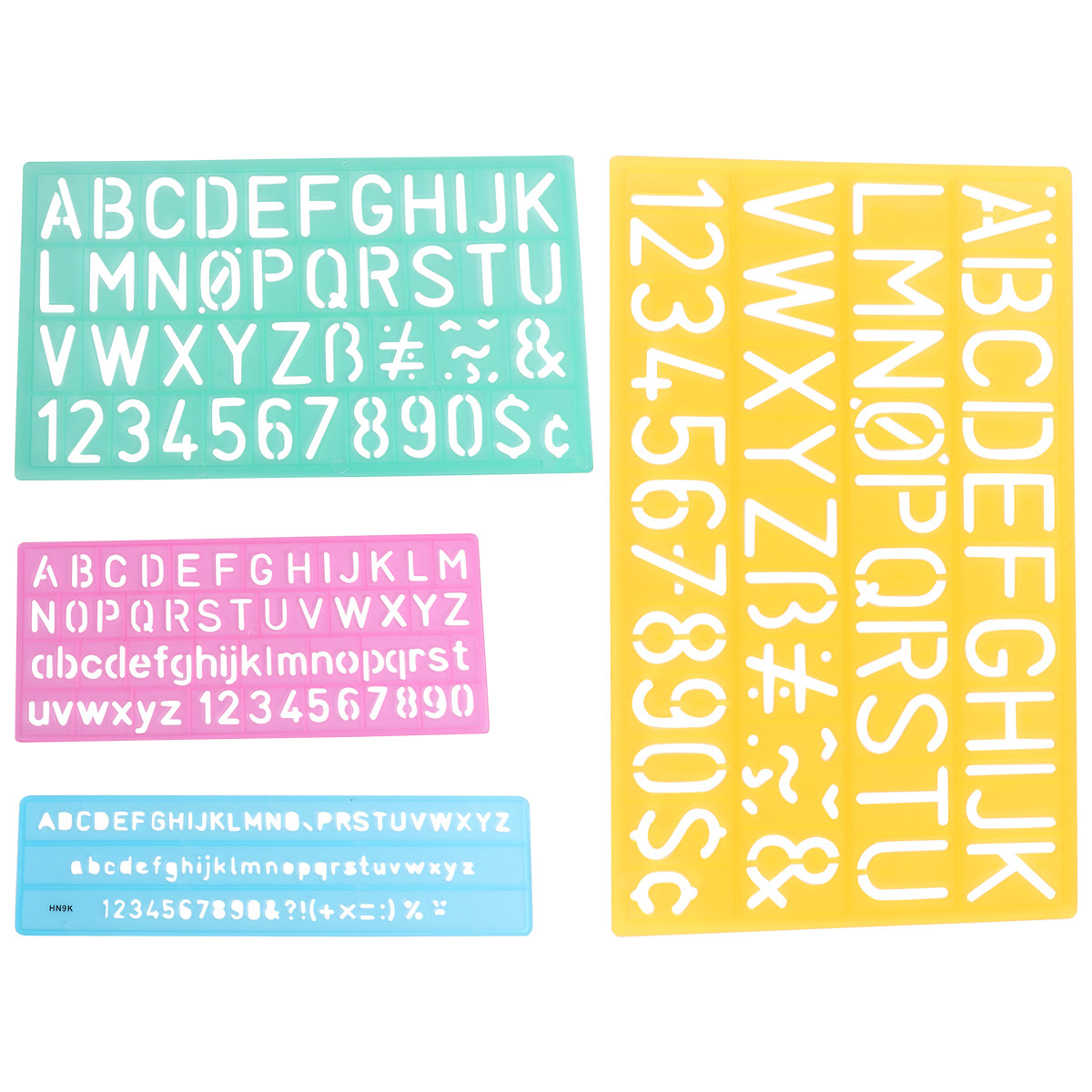 4Pcs Plastic Graffiti Rulers A - огляд і ціна Kids Education Drawing