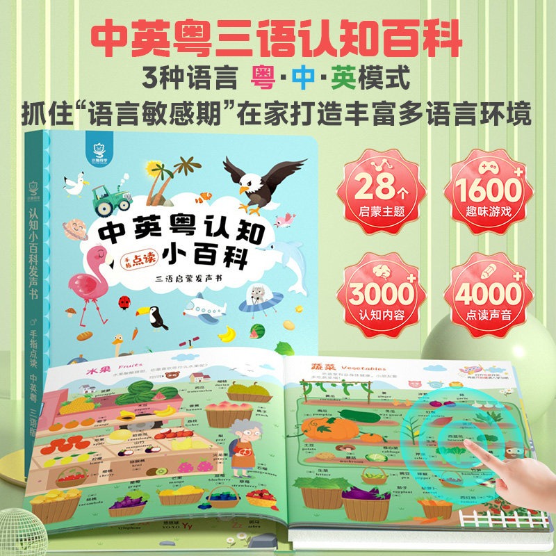 3 Language Touch Sound Book Ch - огляд і ціна Kids Early Education Books