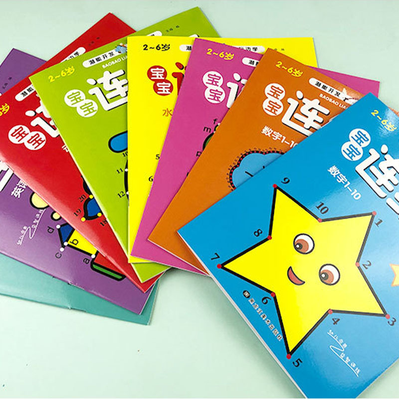 8Pcs Kids Connect the Dots Col - огляд і ціна Kids Education Drawing